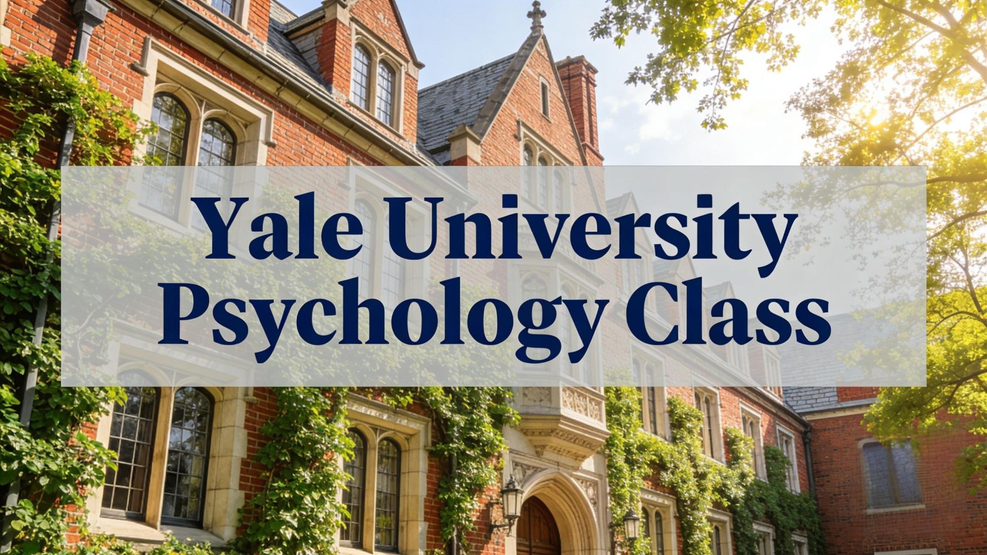 耶鲁大学心理课 第五节